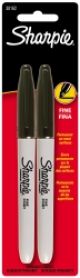 Permanent Marker Fine Black Sharpie (Pack of 2)