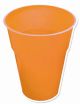 Orange Plastic Cups 285ml (Pk 50)