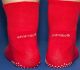Non Slip  Stretch Top Red Hospital Socks 11-14 GripSox