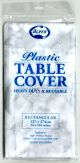 Plastic Tablecloth XL 137 x 274cm Silver Stars