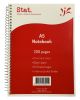 Side Opening Notebook A5 60gsm 7mm Ruling 200 Page (Pack of 5)