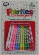 Candles Birthday With Holders (Pack of 24)