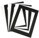 Mounts Pre-Cut BLK & WHT A4