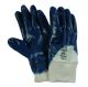 Blue M/W Nitrile Open Back Knit Wrist (144 Pairs)