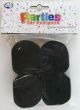 Black Crepe Streamers (Pack of 4)