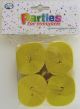 Yellow Crepe Streamers (Pack of 4)
