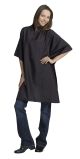 Cape Black Terylene W/Proof Plain Trim, Press Studs