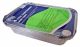 Foil Rectangular Containers with Lids (225x165x50mm)  Pack of 4