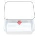 Large Square Foil Container Lids (Pack of 125)