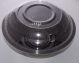 Round Plastic Salad Bowl With Lid 300mm - Black (Each)