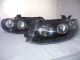 Holden VT Commodore & HSV Halo Angel Eye Altezza Headlights - BLACK (R + L)