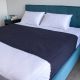 Waterproof & Absorbent Bed Pad - Rosie Double 138x100cm Light Blue AQBED2010-D-NVY
