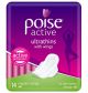 Poise Active Ultrathin Regular Pads with Wings 91856