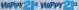 Banner 21st Birthday Blue Stars 2.6 Metres