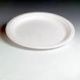 Plastic Plate 230mm White (50s) Deluxe FG