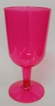 Wine Cups Hot Pink 210ml  -13cm tall (Pack of 6)