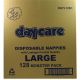 Daycare Nappies - Large (10-15kg) (128 pack)