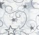 Plastic Tablecloth XL 137cm x 274cm Silver Stars