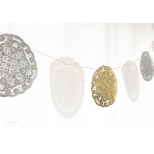 Doilies Gold & Silver 50pk