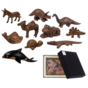 Wooden Animals General (Pack of 10)