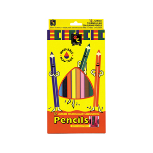 Pencils Triangular Asstd Long