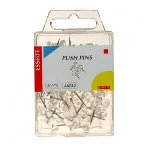 Push Pins - Clear 50pk