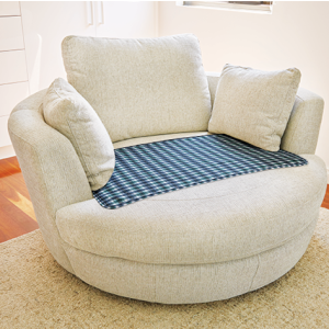 Waterproof Non-Slip Chair Pad Regular Large 54x87cm 1500ml - Tartan 1028T